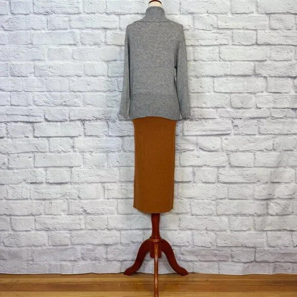 Alexia Admor Copper Ribbed Pencil Skirt - Picture 6 of 9